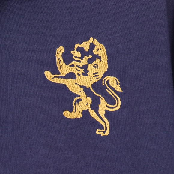 Canterbury of New Zealand Mens Size XL Navy Blue Lion Crest Polo Shirt Casual - Picture 3 of 7